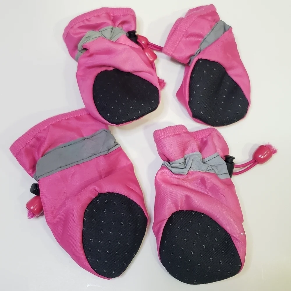 HOOLAVA Dog Shoes, Winter Boots Paw Protector with Reflective Straps, Pink NWOT - Picture 8 of 9